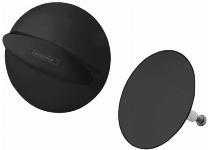 Hansgrohe Flexaplus afbouwdeel badafvoer en overloopgarnituur draaigreep stop mat zwart 58185670