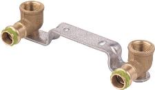 VSH SudoPress Koper Gemini beugel verhoogd HOH 150 mm 15 mm x Rp 1/2" pers x binnendraad 6673260