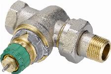 Danfoss RA-DV drukgecompenseerde radiatorafsluiter 1/2" Recht. Verkort model, NF versie