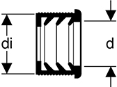 Geberit gummilippenring voor buis in buis verbinding d 63/50
