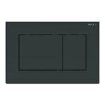 Geberit Sigma 30 bedieningspaneel DF frontbediend 24.6x16.4cm glans zwart/mat zwart 115883DW1