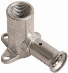 Henco messing Sanitair muurplaat 16x1/2 binnendraad (52mm)