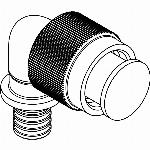 Rehau Rautitan RX+ fitting, overgang haaks 16mm x Meplafix (schuif x meplafix)