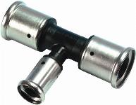 Henco kunststof persfitting met 3 aansluitingen T-Reductie 63x40-63