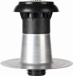 Anjo Vent-Alu 3000 dubbelwandige platdak ontluchting met bovenkap type 150-160 aluminium 454115