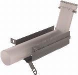 Ubbink enkelwandig rookgas, bocht, kunststof, steekeind 80mm, 103mm met deksel 0718078
