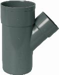 Wavin PVC L-T-Stuk 45 graden 75X50 M/S