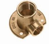 Bonfix Muurplaat, soldeerfitting, laag, 1/2" x 12mm (binnendraad x capillair), messing, vernikkeld
