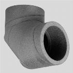 Ubbink Aerfoam geisoleerd HR-WTW diameter 125 Bocht 90 0188263