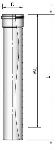 Burgerhout Bm-PP rookgasafvoerbuis 100x2000mm PP grijs 400452138