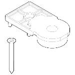Novellini Young bovenscharnier N01 2G-G-1B-2B-1BS V.02, chroom