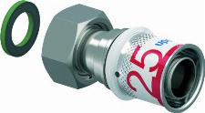 Uponor S-Press Plus pers schroefkoppeling m. wartel bi.dr. 25mmx3/4" 1070606