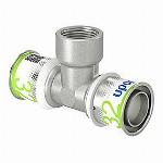 Uponor S-Press Plus pers T-stuk bi.dr. 32x1/2"bix32mm 1070600