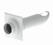 Burgerhout Flex schachtaansluiting 60/100mm m. brandmanchet 400470142
