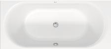 Duravit D-Neo kunststof inbouw duobad acryl rechthoekig 180x80x48.5cm z. poten wit 700476000000000