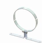 Burgerhout bevestigingsbeugel 125 mm wit aluminium 400452266