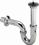 Viega plugbuissifon met muur-buis en rozet 1 1/4 chroom 124823