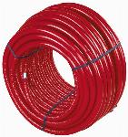 Uponor Uni pipe plus leiding / buis Thermo 20x2,25mm ge�soleerd rood op rol E=75m 1091714