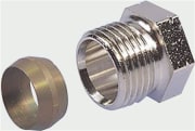 Solar Plus knelkoppeling, 1/2 x 15mm, messing