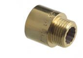 Kraanverlengstuk 1/2 inch x 20 mm. messing