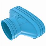Wavin Ventiza verloop, ovaal, PVC, 195x80blauw