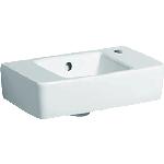 Geberit Renova Plan fontein compact m. kraangat rechts m. overloop 40x25x15cm wit 272140000