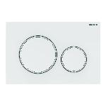 Geberit Sigma 20 bedieningspaneel DF frontbediend 24.6x16.4cm wit/matwit 115882111