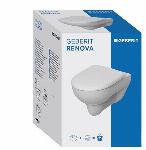 Geberit Renova combipack diepspoel 3-6l met closetzitting 54cm wit 500.802.00.1
