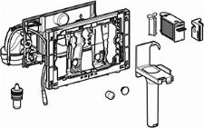 Geberit DuoFresh, automatisch en stickhouder, Sigma12 cm: grijs