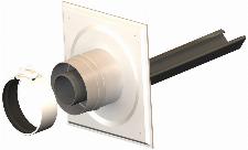 Burgerhout MiniFlex schachtaansluiting 60/100mm 90� MiniFlex m. ondersteuning 400470337