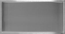 Looox Box RVS inbouw niskast. Afmeting: 600x300mm. Kleur RVS.