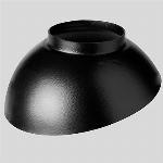Ubbink Multivent schaal v. alu plakplaat vlak-hellend 131mm 5-25� zwart 0544170