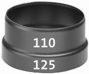 Ubbink verloopstuk �110-�125 mm kunststof 0169665