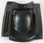 Ubbink dakdoorvoerpan type verbeterd hollandse 125mm 25-45� kunststof 1-pan(nen) verticale doorvoer 0170309