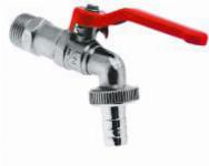 Bonfix, tapkraan met greep, wand, vast, slangaansluiting 1/2 inch vernikkeld