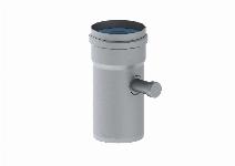 Burgerhout Alu-fix rookgasbuis, verlengpijp, aluminium, lengte 175mm, meetnippel 80mm 400353831