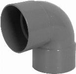 Wavin PVC L-Bocht Kort 90 graden Gr 110 2Xm