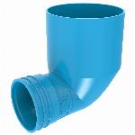 Wavin Ventiza eindstuk, ovaal, PVC, 125x80blauw