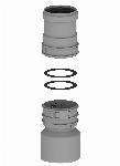 Burgerhout MiniFlex koppelset Star-Flex 80-60mm PP grijs 400471375