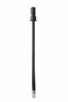 Ubbink dakdoorvoer voor niveaukap renovatie, enkelwandig, � 60, kunststof, PP, lengte 2000mm, zwart 0716030