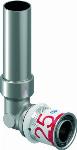 Uponor S-Press Plus Radi pers aansluitknie 25x22mm CU L=250mm 1070680