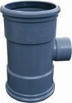 Solar pvc manchet t-stuk 90� 110x110mm mof-mof, grijs
