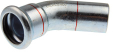VSH XPress STAAL bocht koppeling insteekbocht 45gr 15 x 15mm staal (pers x insteek) 6201778