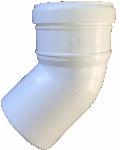 Solar Plus Star, enkelwandig rookgas, bocht, kunststof, steekeind 80mm, mof 80mm, RAL9003