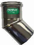 Solar Plus Star, enkelwandig rookgas, bocht, rvs, steekeind 80mm, mof 80mm
