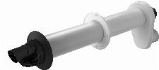Ubbink Rookgasmuurdoorvoer Rolux 5H Muurdoorvoer HR 60/100 CC Par(80-80) PP/KS zwart 0229005