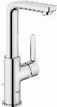 Grohe Lineare New L-size wastafelkraan trekwaste draaibaar chroom 23296001