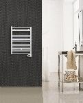 Solar Plus El HD-RAD elektrische handdoekradiator 400W, ronde stralingsbuis, schakelklok, hxbxd 800x500x35mm, wit RAL9016