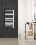 Solar Plus El HD-RAD elektrische handdoekradiator 600W, ronde stralingsbuis, schakelklok, hxbxd 1200x500x35mm, wit RAL9016