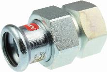 VSH XPress staalverzinkt 3-delige overgang 42 mm x Rp 1�" pers x binnendraad 6208950